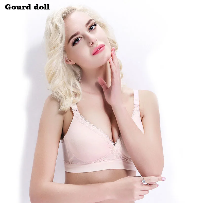 

Cotton Breastfeeding Maternity Nursing Bra wire free sleep bras for nursing pregnant women 34-40BC Pregnancy underwear clothing