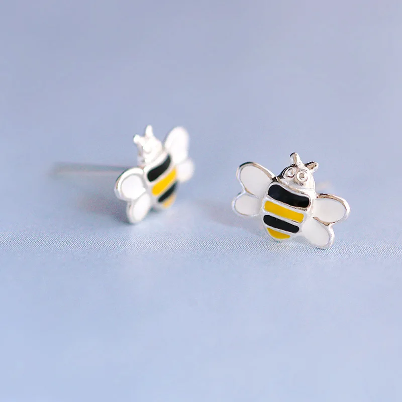 Ромашки новый дизайн чистое серебро 925 пробы ювелирные изделия прекрасные Пчелы