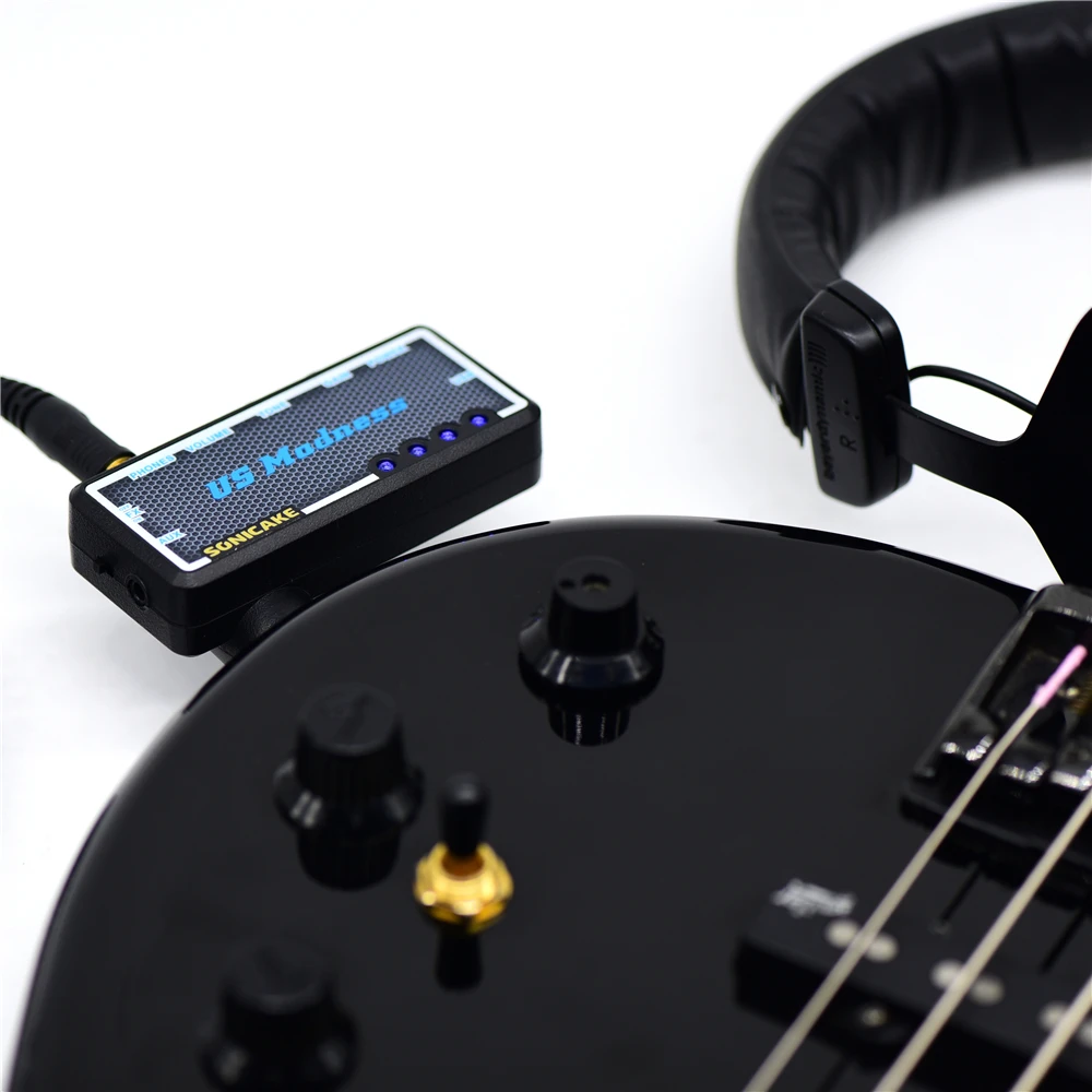 Sonicake US Madness Mini портативный usb-заряжаемый усилитель для электрогитары, усилитель для наушников, ультра высокий уровень, чистый комбо