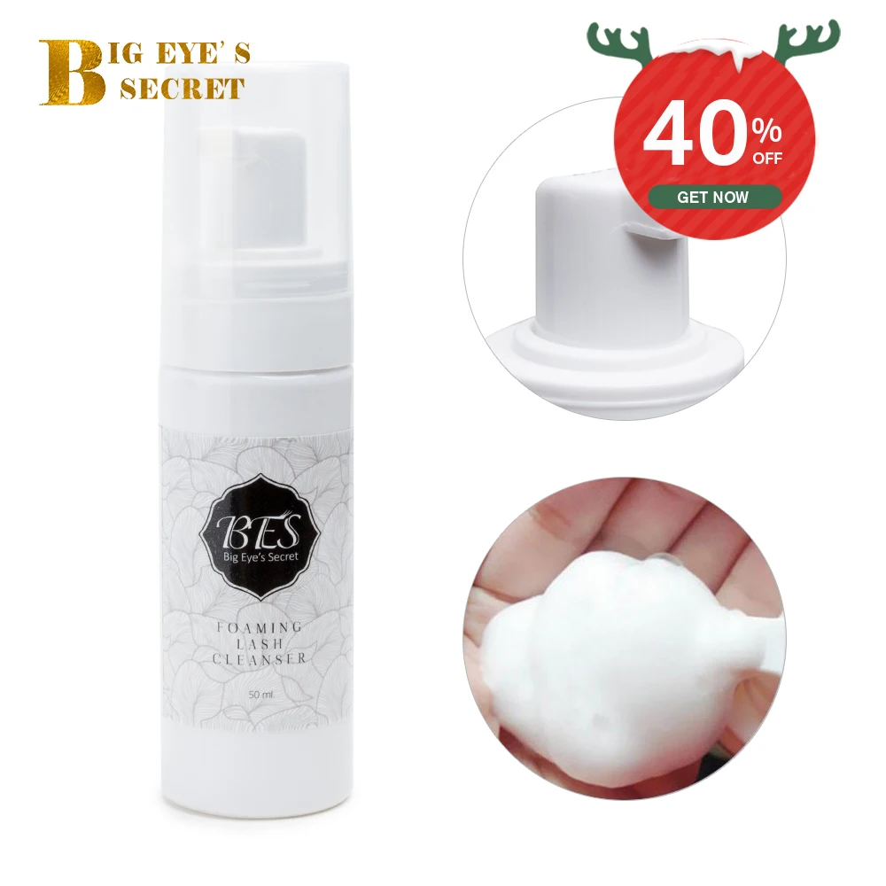 

50ml Individual Eyelash Extension Cleanser Shampoo Eyelashes Detergent Makeup Tools Eye Lashes Foam Cleaner