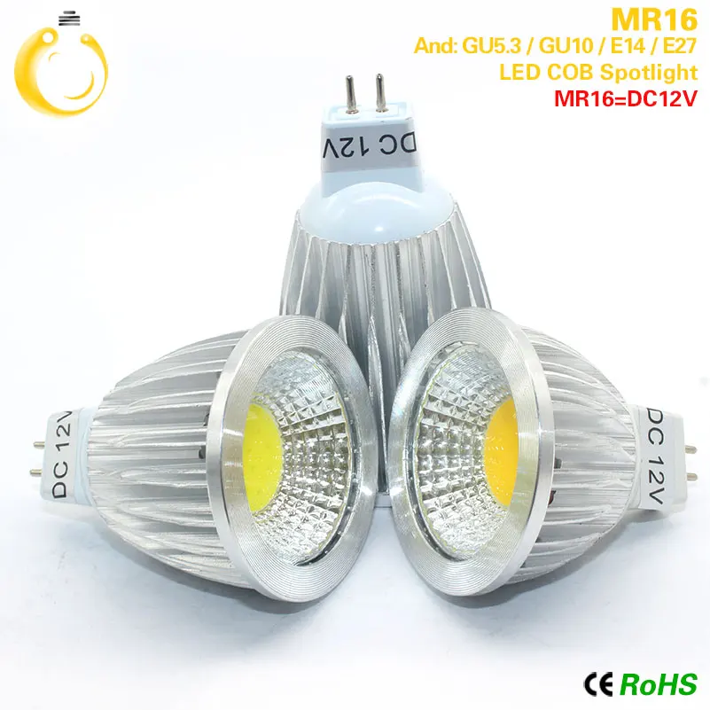 Суперъяркая светодиодная лампочка GU10 с регулируемой яркостью MR16 светодиодный