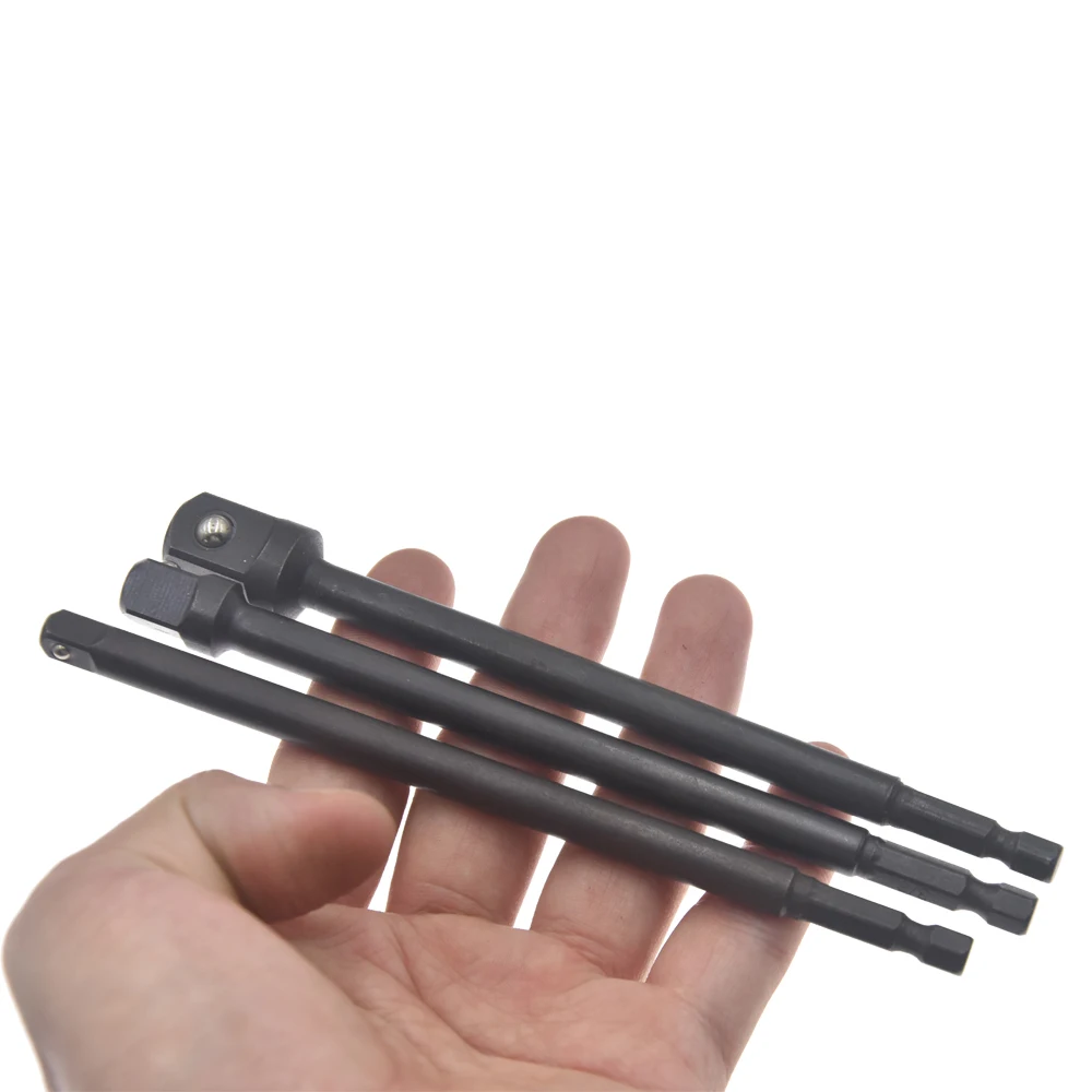 3 шт. хромированная ванадиевая стальная розетка адаптер шестигранный хвостовик