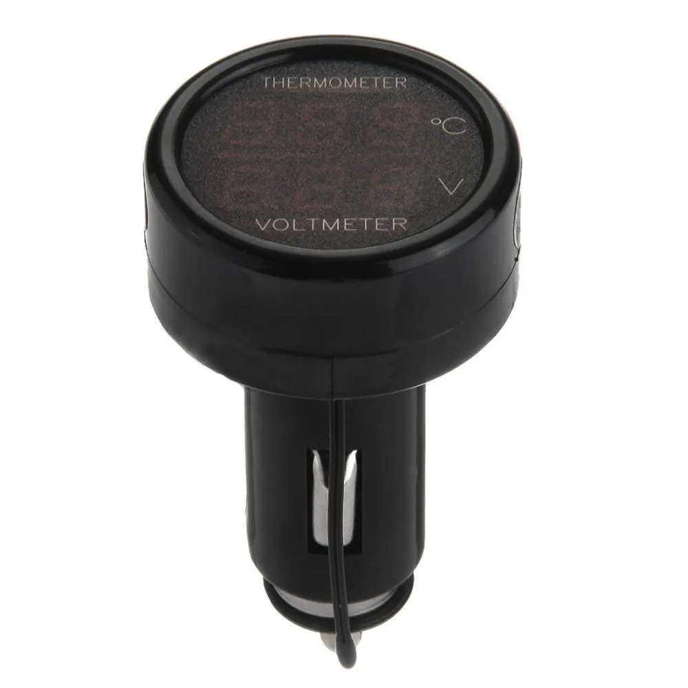 DC 8 40 в автомобильный измеритель напряжения с вольтметром термометр портативный