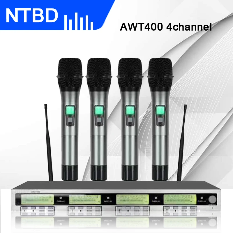 

Микрофон NTBD беспроводной, 4 канала, AWT400