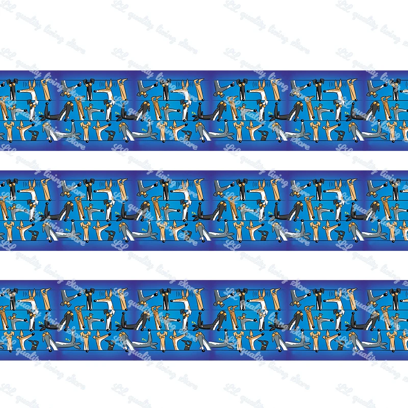 50mm Greyhound printed grosgrain ribbon fashion dog Handmade Crafts Woven Brand Labels Gift Packaging 50 yards | Дом и сад