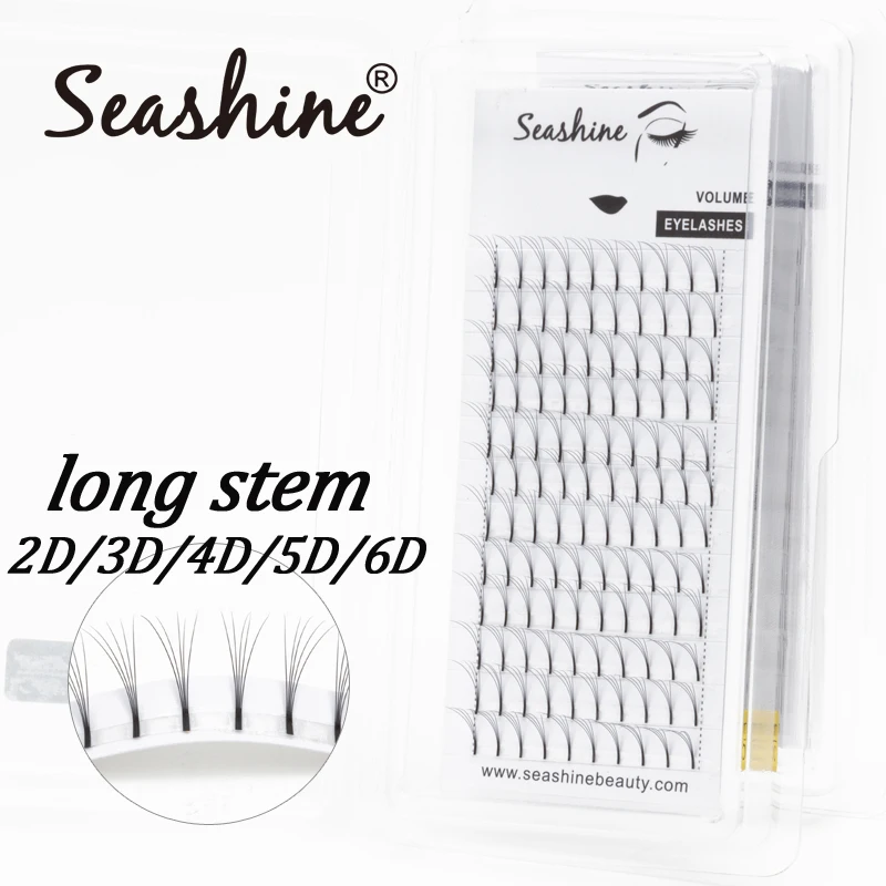 Seashine 1 поднос накладные ресницы длинные Стволовые предварительно сделанные