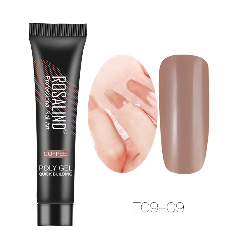 RE0909 ROSALIND 15 мл полигель для наращивания ногтей Crystal Builder лак для ногтей Semi Vernis постоянный УФ светодиодный полигель Vanish Гибридный лак - Цвет: RE0909