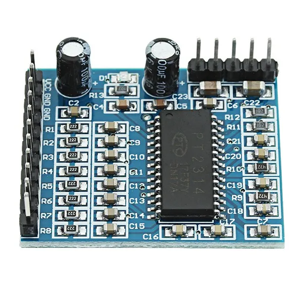 1 шт. звук качества модуль голосовой IIC 6V 10В стерео аудио ЦАП для PT2314 Arduino