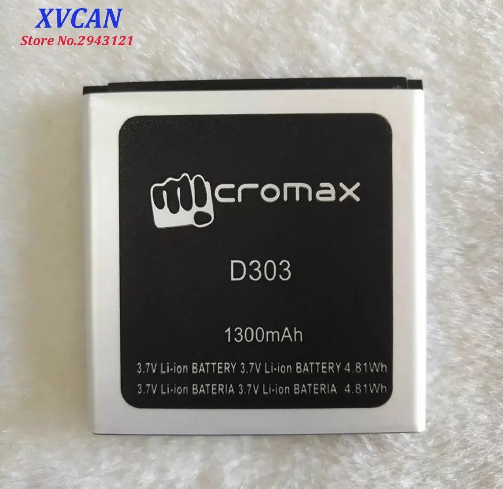 Высокое качество оригинальный для Micromax D303 мобильный телефон литиевая батарея