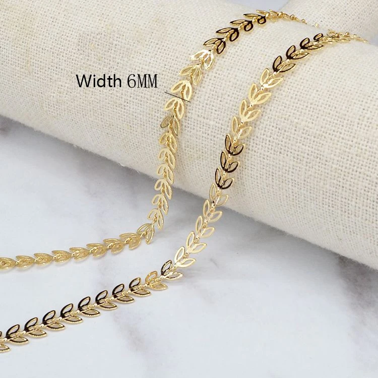 4.leaf gold Полый лист цепи для ожерелья, браслета, серьги обуви чехол для телефона diy украшения аксессуары, отличная производительность анти-ржавчины - Цвет: 4.leaf gold