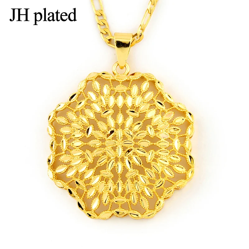JHplated Африканское эфиопское Ожерелье Подвеска для женщин/девушек ювелирные