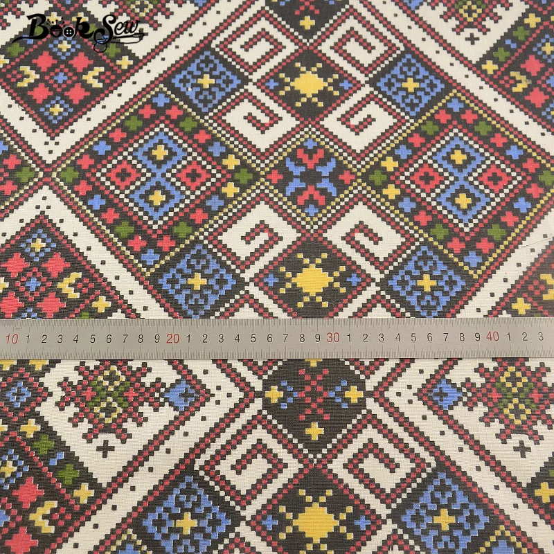 Booksew Cotton Linen Fabric Bohemia National Style Sewing Material Tissu Tablecloth Pillow Bag Curtain Cushion TableCloth Zakka | Дом и сад