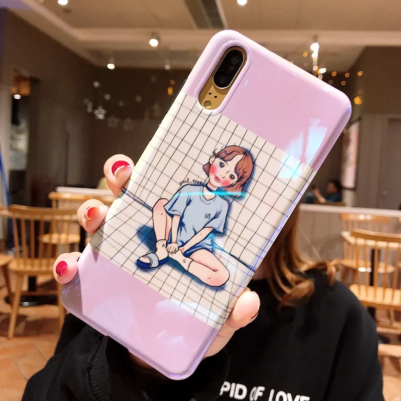 LANCHE Fashion Cartoon Phone Case Fundas For Huawei P20 Pro Lite Honor 9 10 Nova 2s 3i Blu-ray Soft Silicone Cover |