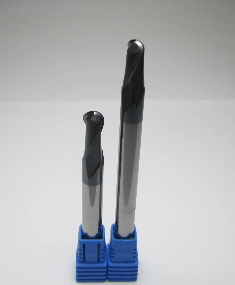 Сферическая Концевая фреза из карбида вольфрама с 2 канавками диаметр 8 мм длина