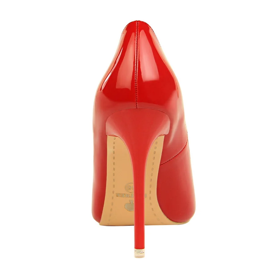 Туфли лодочки BIGTREE женские пикантные кожаные туфли на тонком высоком каблуке 10 5