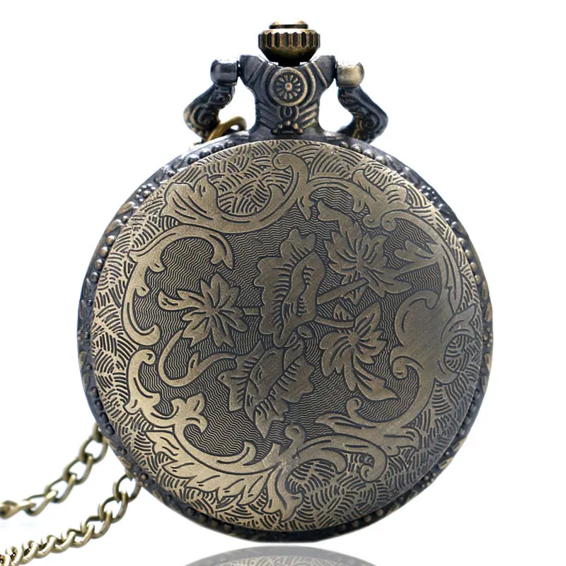 

YISUYA United States Navy Necklace Pocket Watch Men Women Antique Style Steampunk Bronze Long Chain Xmas Gift
