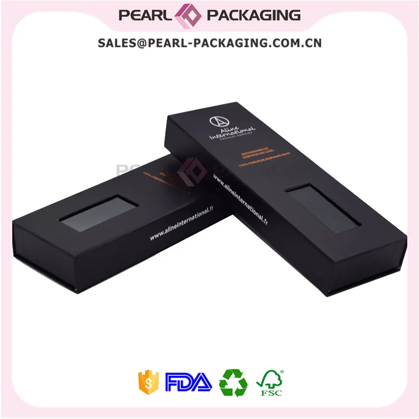 Индивидуальная упаковочная коробка для наращивания волос жесткая картонная