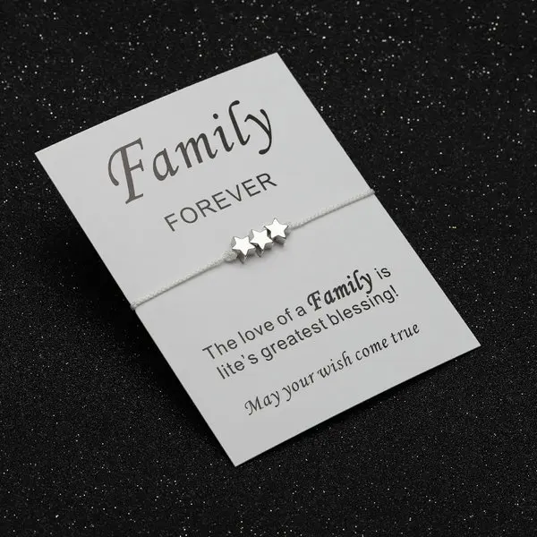 white VEKNO трио серебряная звезда браслет Красная Нить Браслет карта настраиваемый Регулируемый 10 шнур изящный браслет подружки невесты подарок - Окраска металла: white