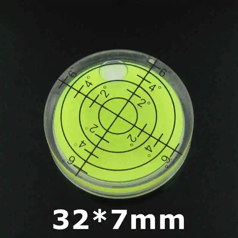 Уровень круглый(измерительный инструмент) размер 15*6мм - Цвет: Dia32mmHeight7mm