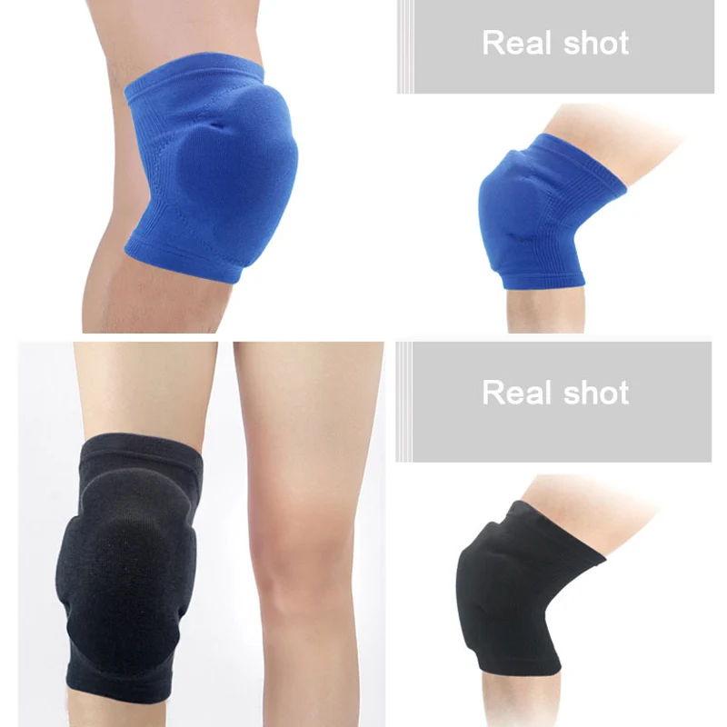 

1 Pair Men Women Knee Pads Thickened Anti-collision Sports Sponge Elbow Pads MC889
