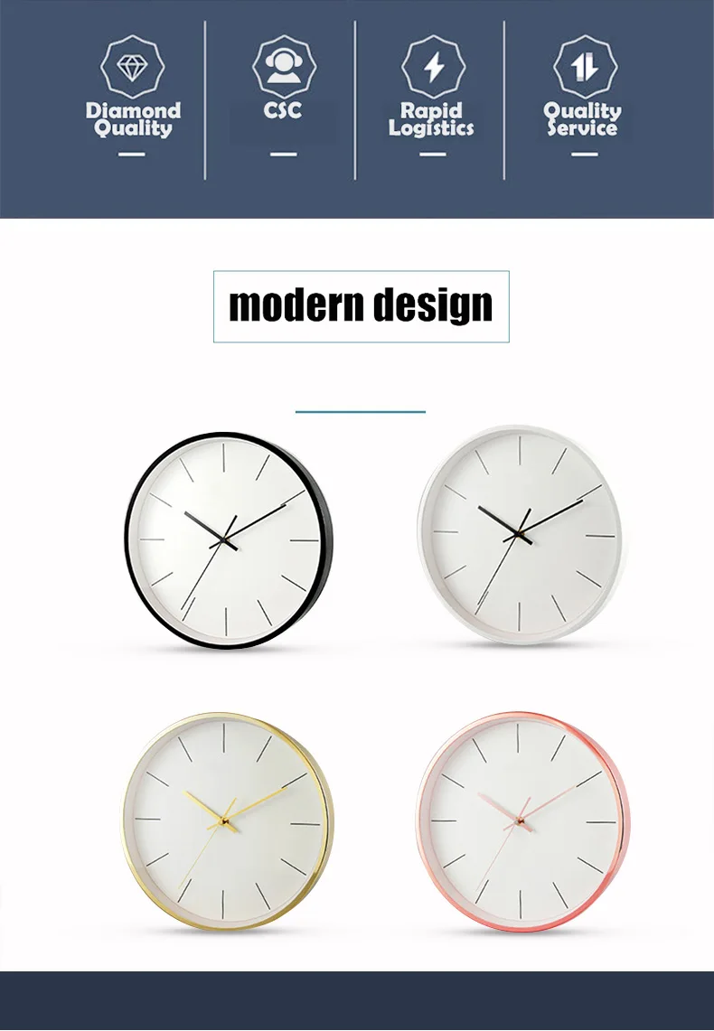 Дизайн настенные часы креативные металлические круговые часы mute scan fashion Nordic style art creation дизайнерские recommendedO241