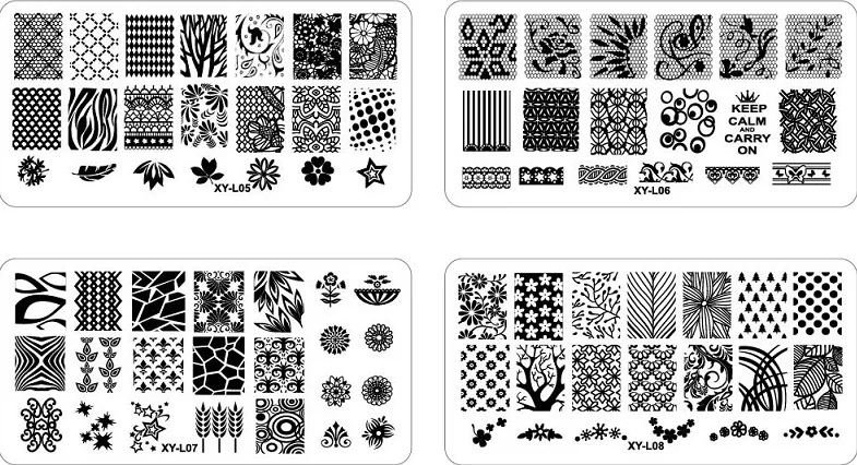 1 шт./лот Дизайн Nail Art Image пластиковой пластины DIY Plate шаблон|plate cover|plate crystalplates napkins