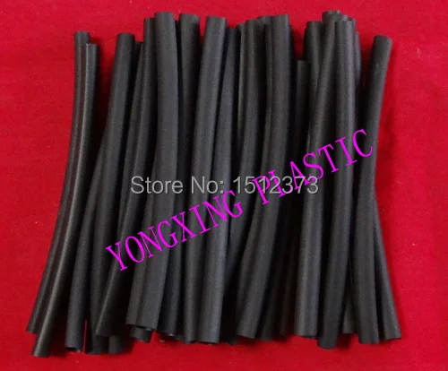 180pcs /lot 1.5 2.5. 3.5 5.0 6.0 7.0mm 10cm length pvc heat shrink tube black color ratio 2:1 sleeving mixed in box | Обустройство