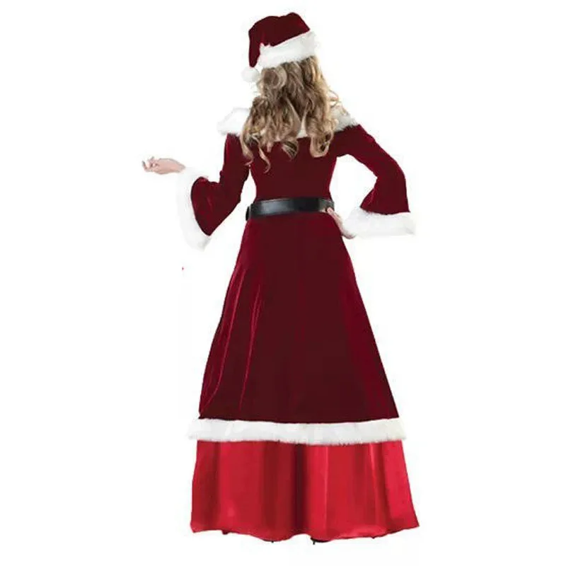Рождественский костюм для женщин маскарадное платье Miss Santa элегантное королевы