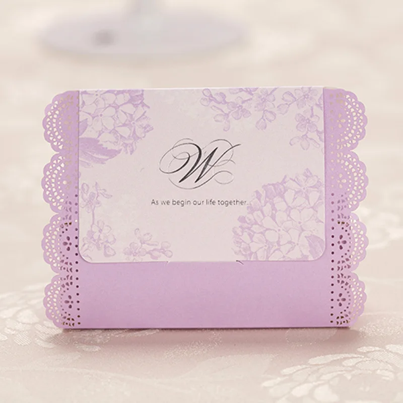 Фиолетовый Цвет Кружева Флора свадьба конфеты коробка вечере подарочная | Дом и