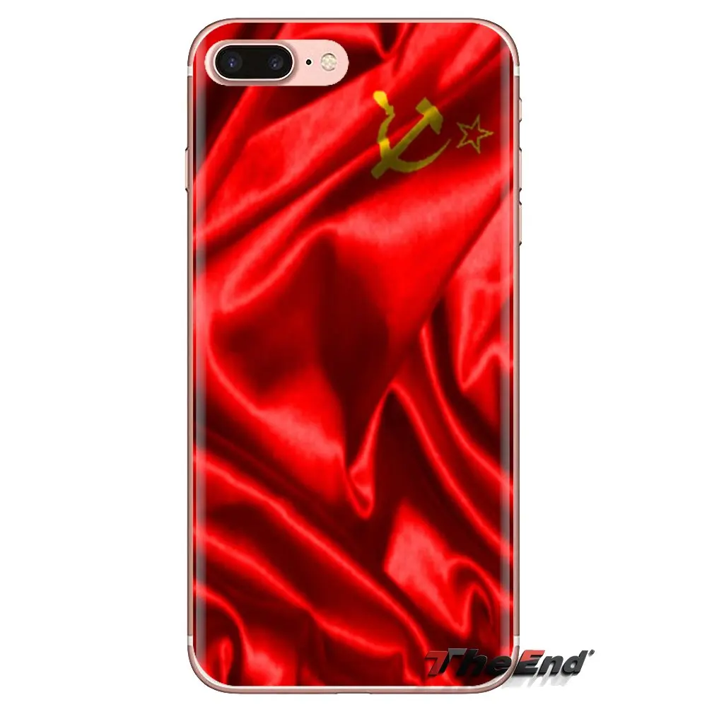 For HTC One U11 U12 X9 M7 M8 A9 M9 M10 E9 Plus Desire 630 530 626 628 816 820 830 Red Soviet Union USSR Flag Banner TPU Bag Case |