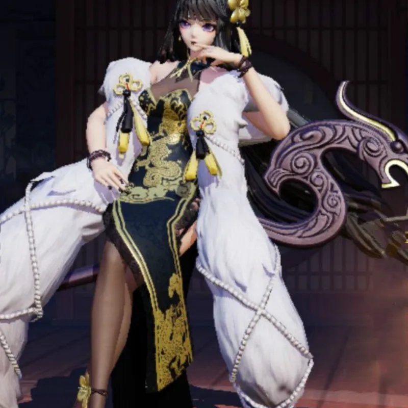 Cos Onmyoji Aoandon Cosplay Costume Kimono Clothing Yaksha SR RPG Game Qipao | Тематическая одежда и униформа