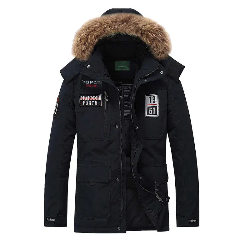 CIVICHIC Топ Класс для мужчин пуховики и парки ветрозащитный Теплый обычный длинные