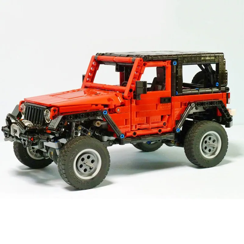 Мс Jeep Wrangler авантюриста светодиодный Радиоуправляемый двигатель Мощность Функция fit дизайн, конструкторные блоки, Детские кубики автомобили автомобиль детские игрушки Gft
