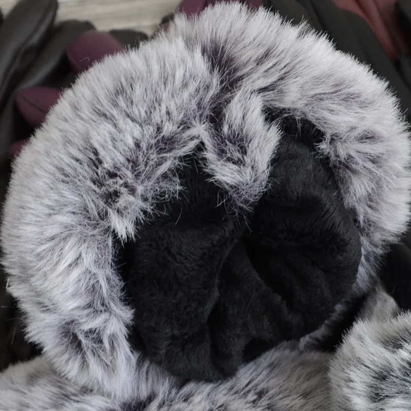 Женские перчатки с сенсорным экраном зимние кожаные модные теплые для девочек