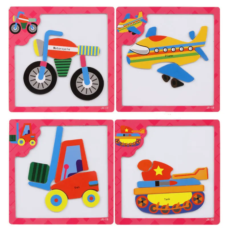 Многофункциональный деревянный Игрушечные лошадки Образовательные магнитные