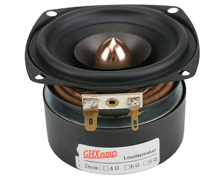 GHXAMP 3 дюймов полный спектр Динамик 4ohm 15 Вт Hifi твитер Средний басовый Динамик Bluetooth Динамик DIY среднюю частоту прозрачный 2 шт