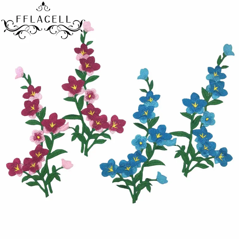 FFLACELL 2 шт./компл. Сакура патч цветок сливы аппликация Лоскутная Вышивка Ткань