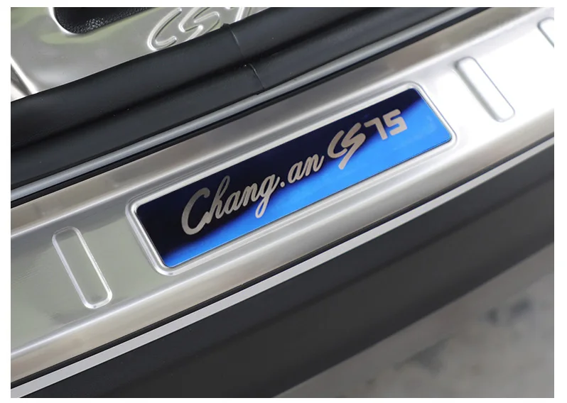 Lsrtw2017 нержавеющая сталь багажник автомобиля планки украшения для changan cs75