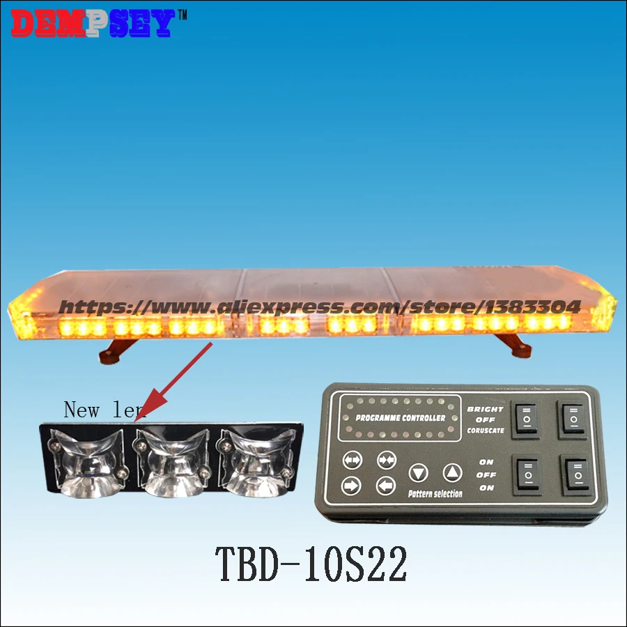 TBD-10S25 LED Emergency Warning Lightbar,New Len,Ambulance/fire truck/police/ vehicle,Roof  strobe Blue&Red warning lightbar
