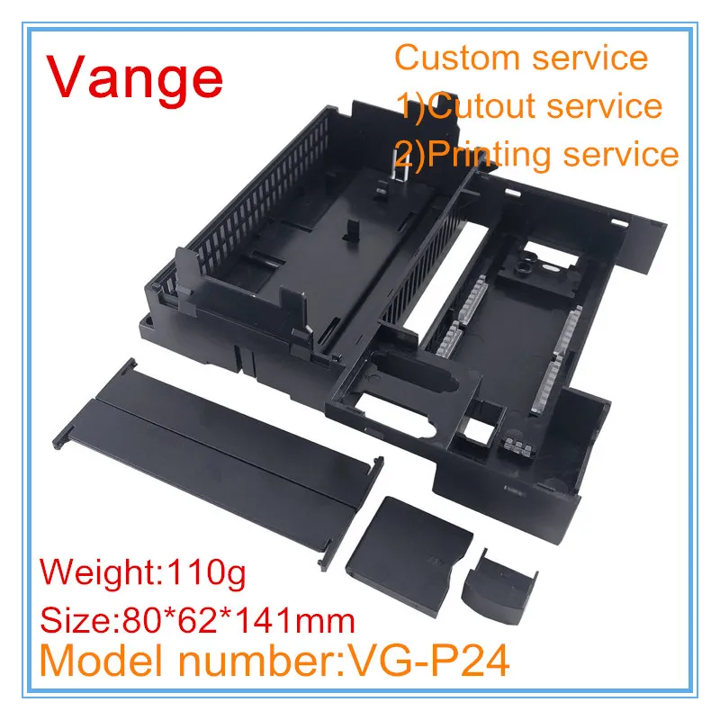 Корпус программного логического контроллера черного цвета 80*62*141 мм 1 шт./лот -