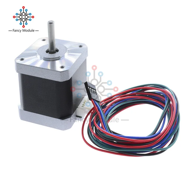 JK42HS48 1684 2A 12V Новый Nema17 1 8 градусов 42 мм гибридный шаговый двигатель 4 провода для 3D