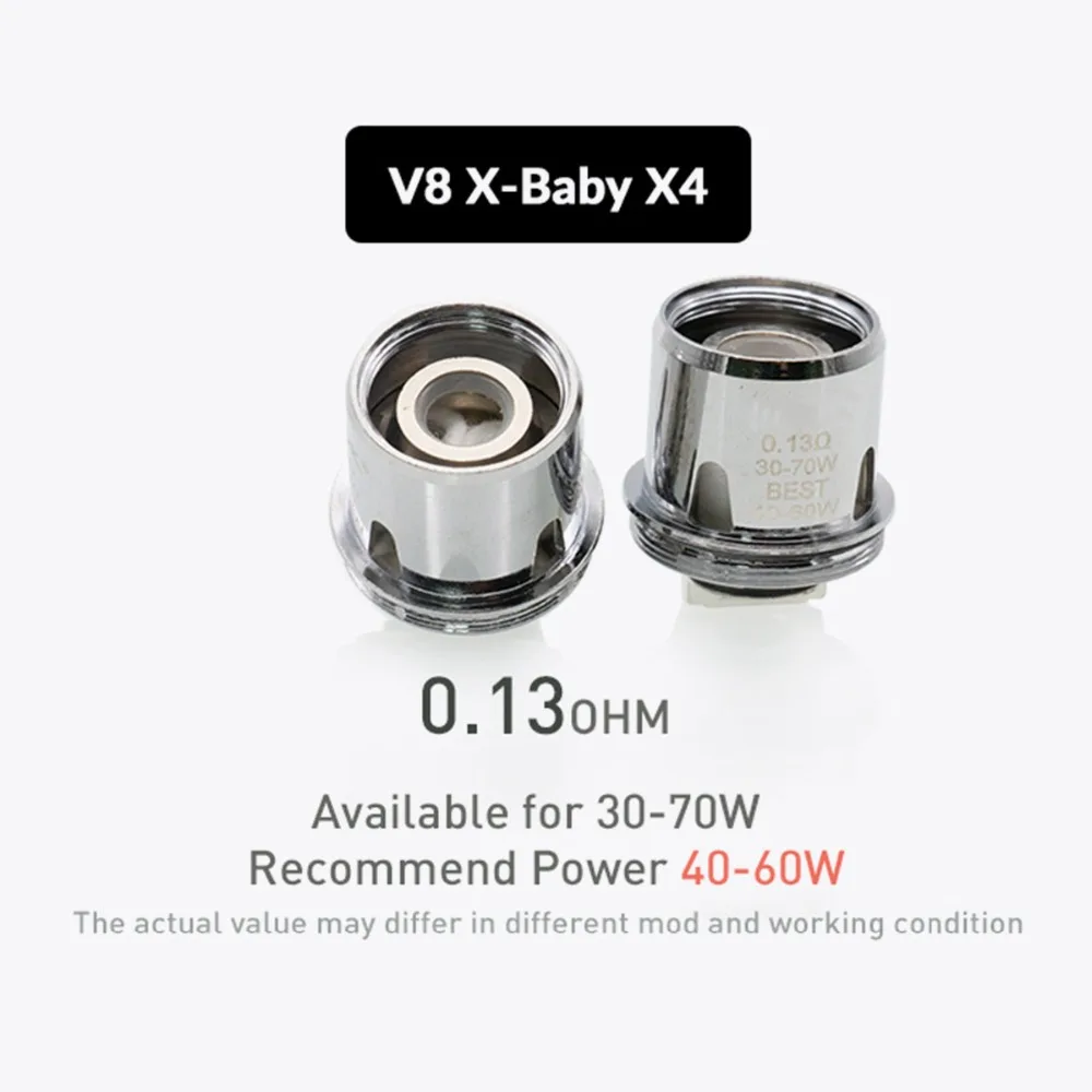 Volcanee 3 шт./лот замена катушки головки Q2 M2 X4 T6 для V8 X детский танк распылитель электронная сигарета