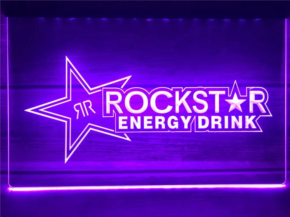 Светодиодный неоновый светильник A228 Rockstar Energy Drink Beer Bar