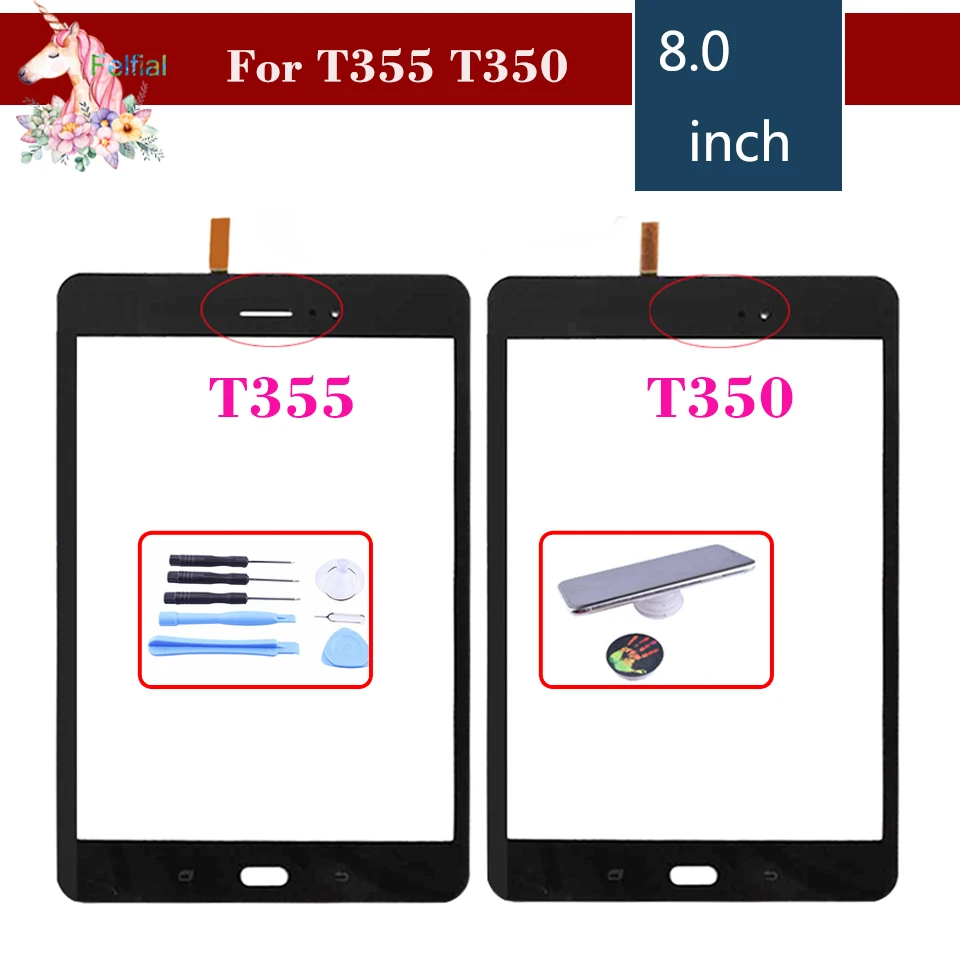 

Оригинал 8,0 ''для Samsung Galaxy Tab A T355 T350 SM-T355 SM-T350 сенсорный экран дигитайзер Сенсорная панель Замена планшета