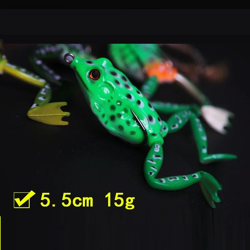 5 шт./кор. см 15 г лягушка рыболовные приманки комплект Snakehead заманить ливневый