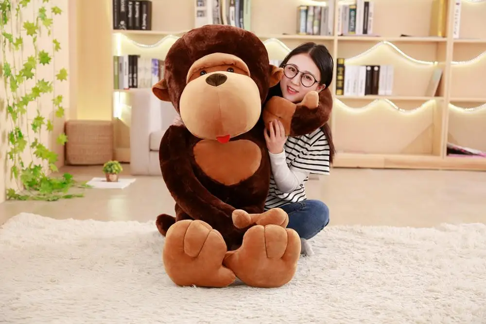 1 шт. плюшевая игрушка в виде гигантской обезьянки 90 см|Мягкие игрушки животные| |