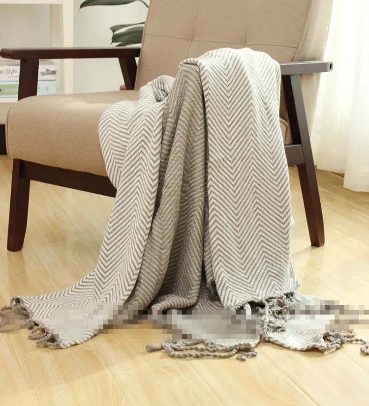 Бесплатная доставка 100% хлопок Японский узор светильник в серую полоску