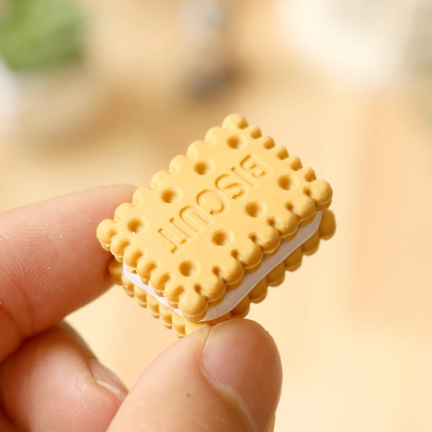 4 предмета в партии милые печенье Ластик Мультфильм коробку Milk Biscuit ластик