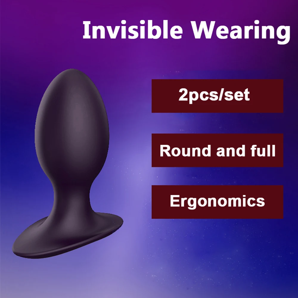 2 шт./компл. силиконовая Анальная пробка анальные секс игрушки невидимая разных
