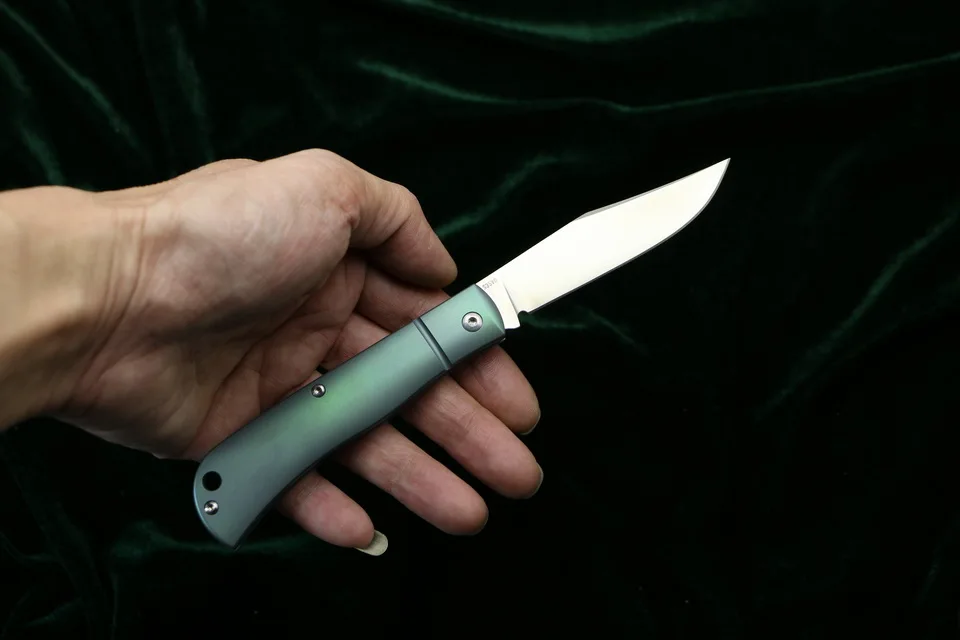 LOVOCOO HJ110 складной нож S35VN лезвие титановая ручка Кемпинг Охота Открытый выживания кухонные ножи для фруктов практичный EDC инструмент